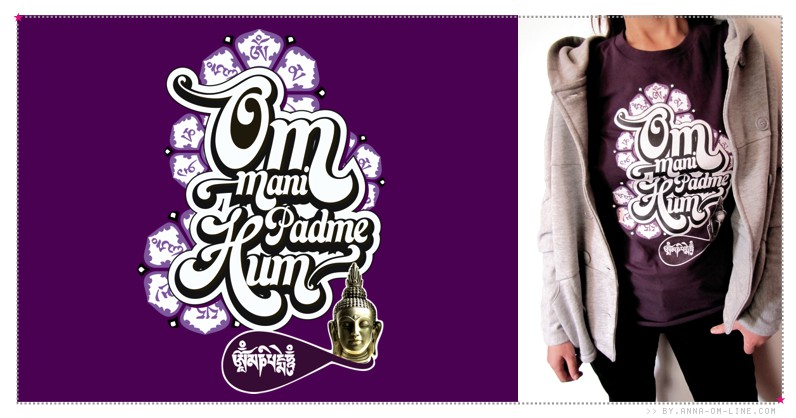 Om Mani Padme Hum Mantra T-shirt