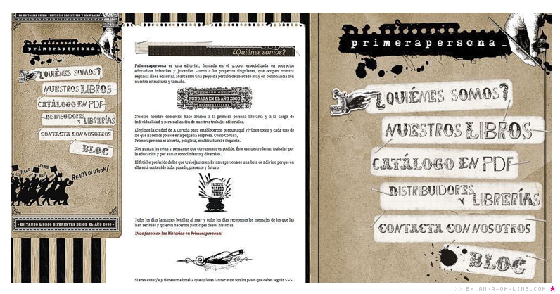 Website and corporate identity of Primerapersona Editorial